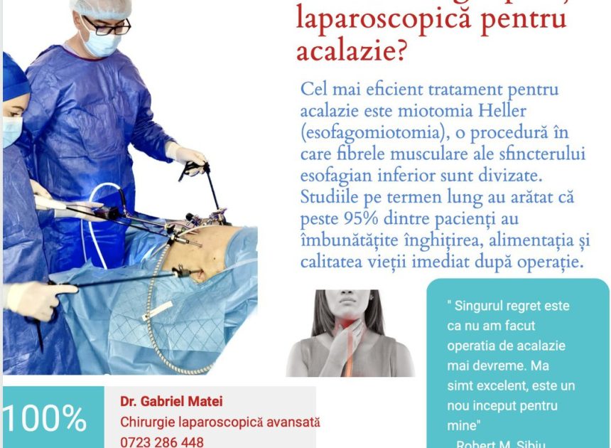 operatie laparoscopica acalazie