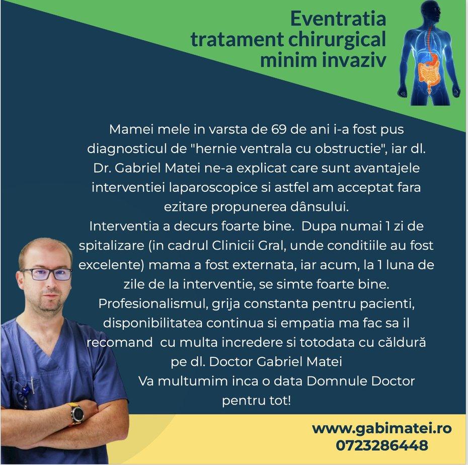 Eventratia-operatie minim invazivă