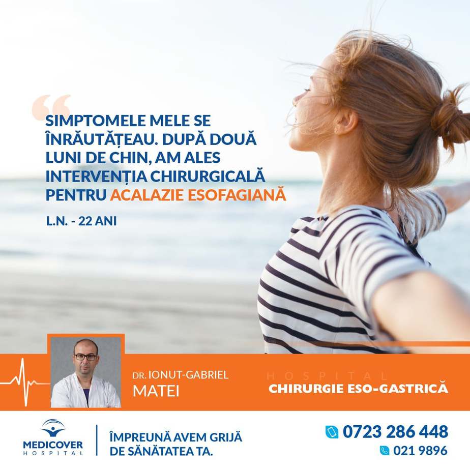 Operatie acalazie laparoscopic